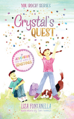 Young readers embark on an adventure-filled quest and discovery of friendship and self-acceptance plus educational fun-facts and the healing properties of gemstones.